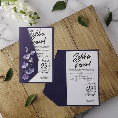 Düğün - Nişan Davetiyesi Eko Polen 40138